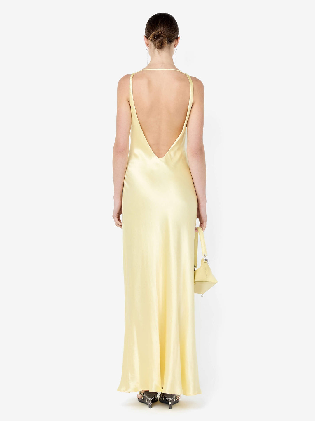 FLORENCE V NECK MAXI DRESS - CITRON