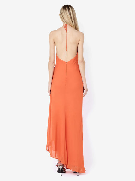 persimmon bridesmaid dresses SABRINA DRAPE MAXI DRESS - Dress colors Long Cool Woman (In MD 2026-08-20 A sash strap detail Select your size:EU 47 - US 13
