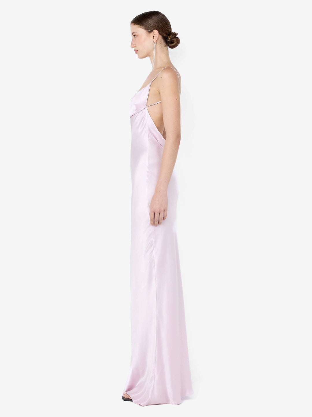 MARCY COWL NECK MAXI DRESS - BALLET