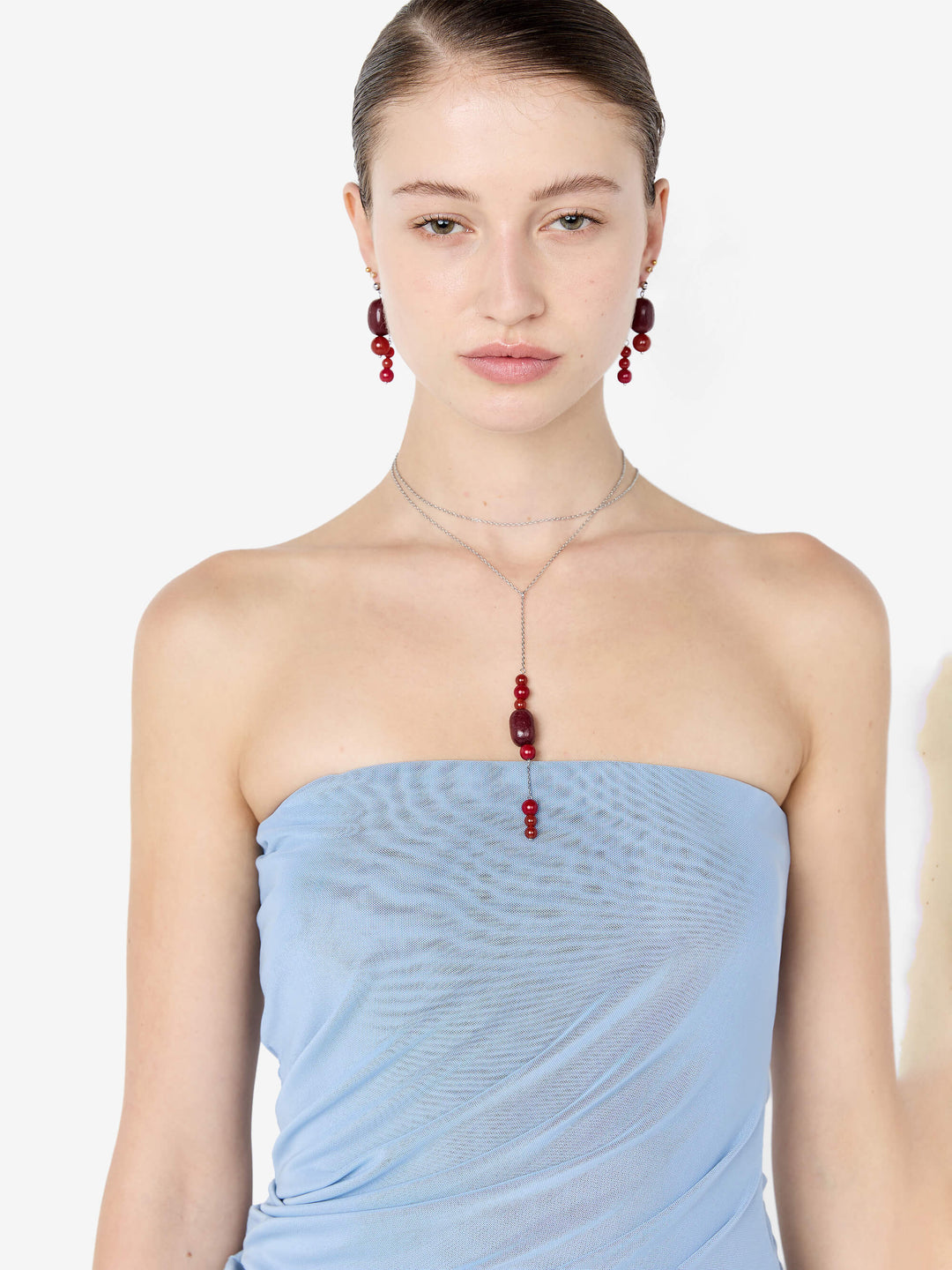 ISIDORE STRAPLESS MAXI DRESS - DENIM BLUE