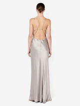 FLORENCE SCOOP MAXI DRESS - SILVER