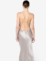 FLORENCE SCOOP MAXI DRESS - SILVER