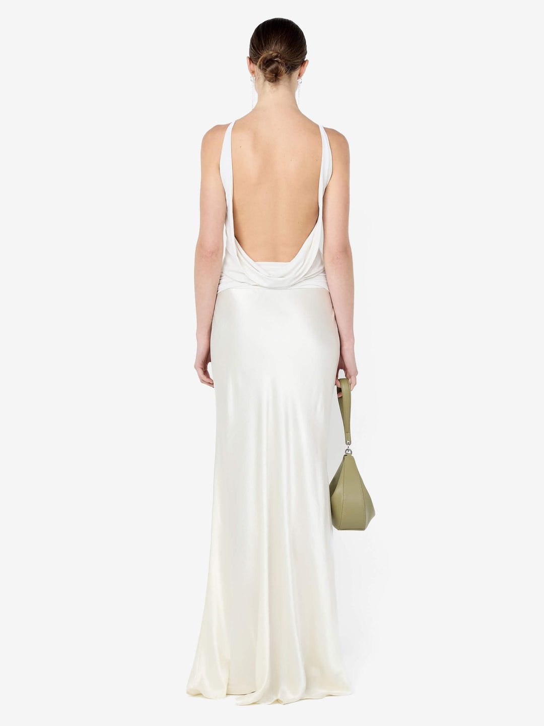 MIRABELLE COWL NECK MAXI DRESS - SNOW 4 MIRABELLE COWL NECK MAXI DRESS - SNOW 4