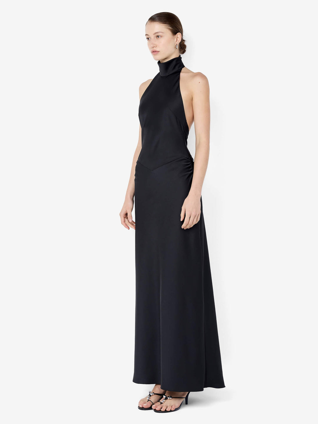 LISETTE HALTER MAXI DRESS - BLACK