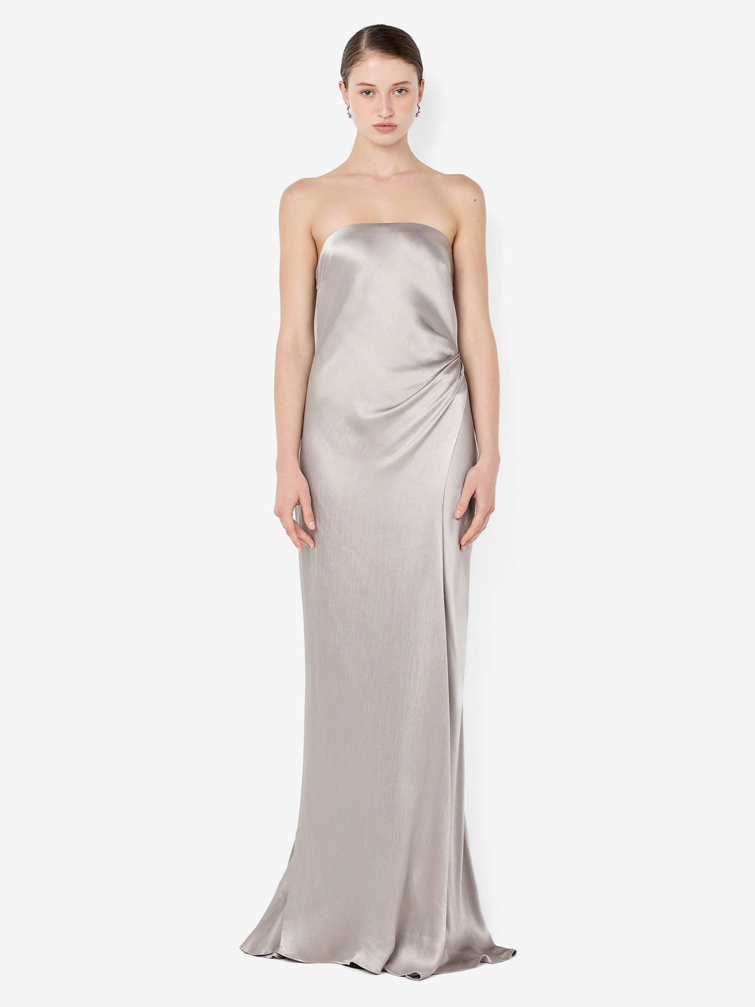 bec and bridge strapless silk dress Zari Strapless Dress