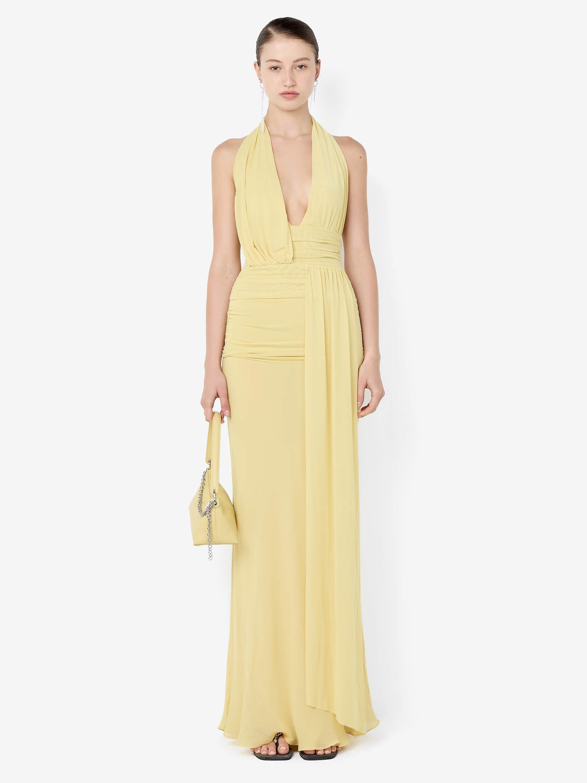 CASSIS DRAPE MAXI DRESS