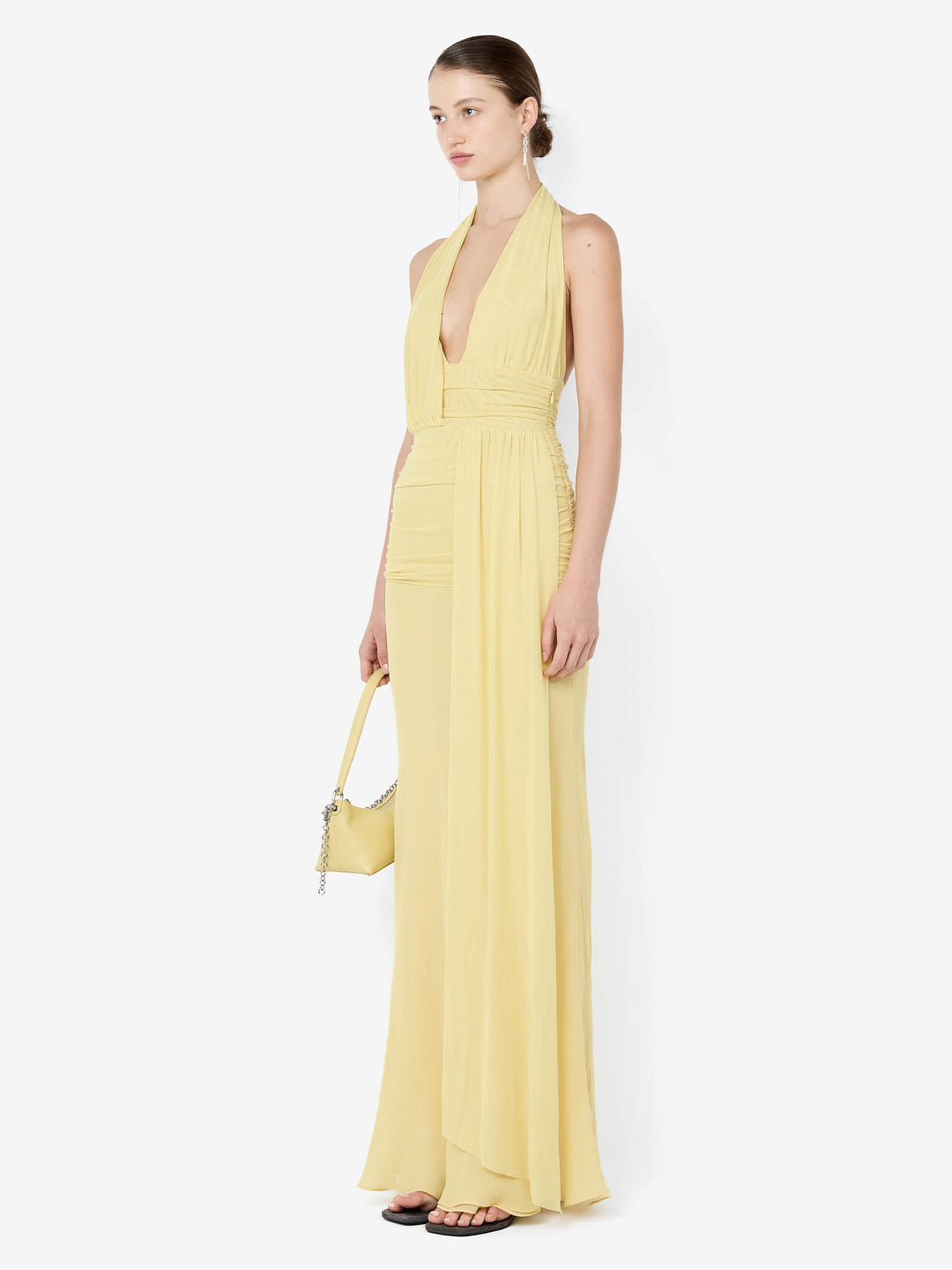 Bec + Bridge Cassis Drape Maxi Dress in Lemon - size Aus 6/US 2 Bec + Bridge Cassis Drape Maxi Dress in Lemon - size Aus 6/US 2