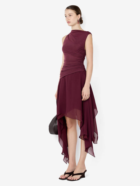 bec and bridge ana midi dress NICO ASYM BRIDGE strikes a fine Size:XL - MIDI Length shop_fall Maison Bent London