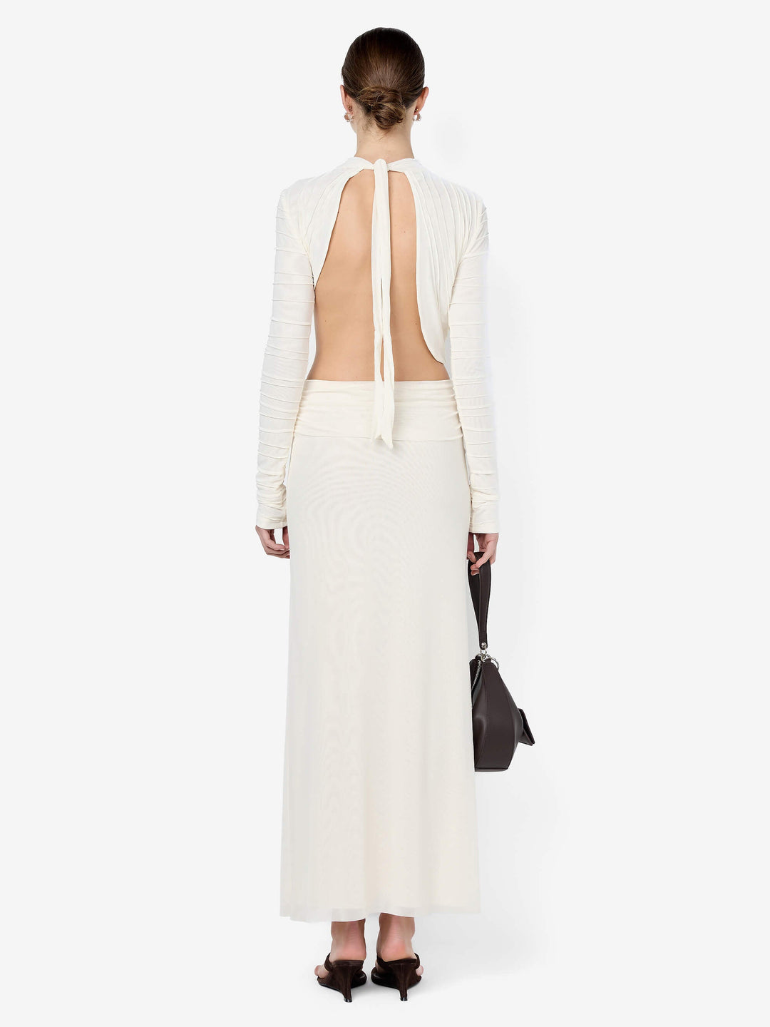BRENNA PINTUCK TOP - SNOW