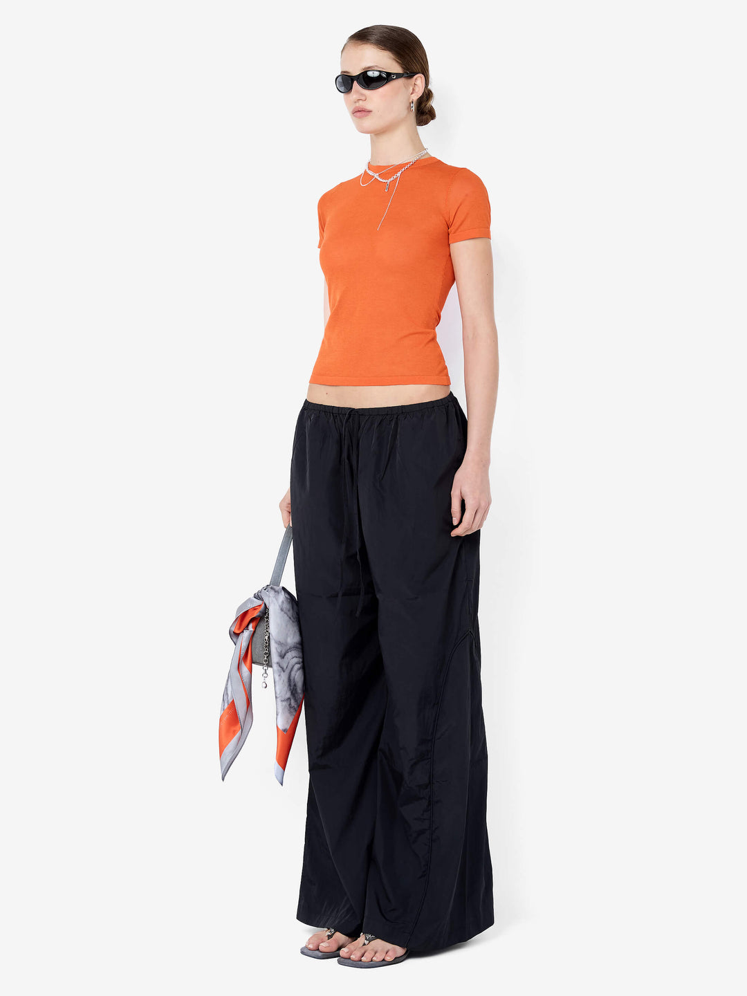 MELROSE BABY TEE - PERSIMMON