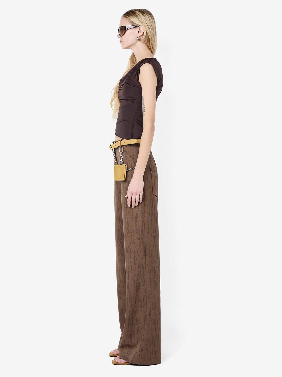 MIRABELLE ASYM TOP - DARK CHOCOLATE