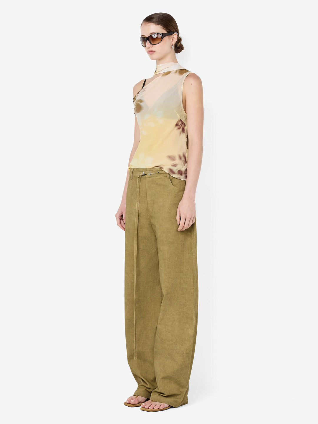 BLAISE SCARF TOP - PALMERA FLORAL