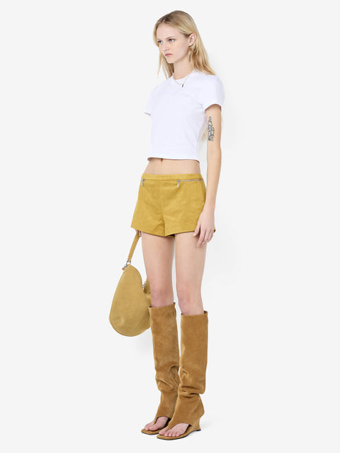 CHAMBORD ZIP SHORT - OLIVE OIL