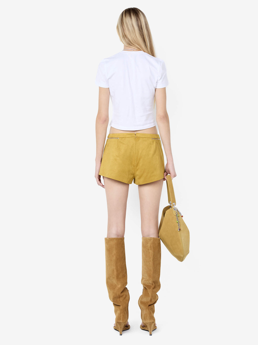 CHAMBORD ZIP SHORT - OLIVE OIL