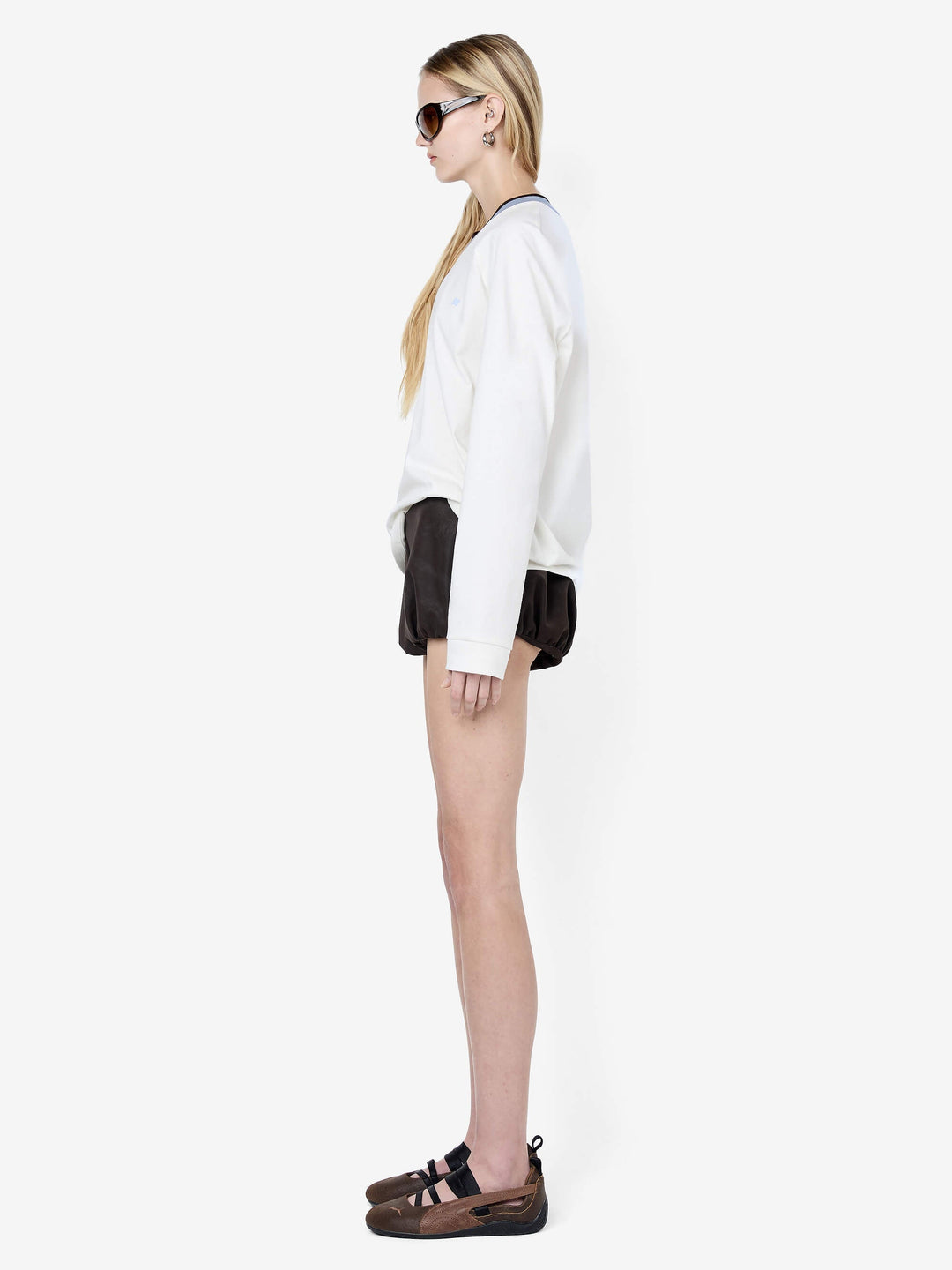 VARSITY LONG SLEEVE TEE - IVORY