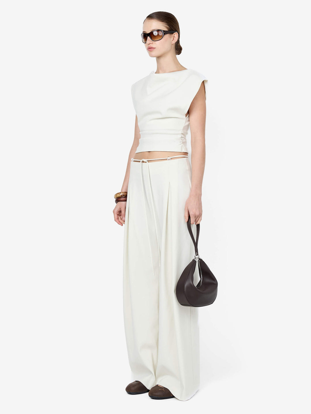 DEVYN COWL TOP - CREAM