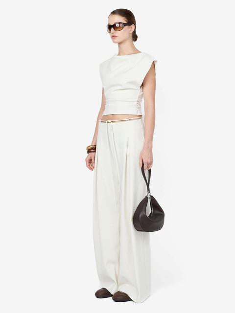 DEVYN BEADED PANT - CREAM