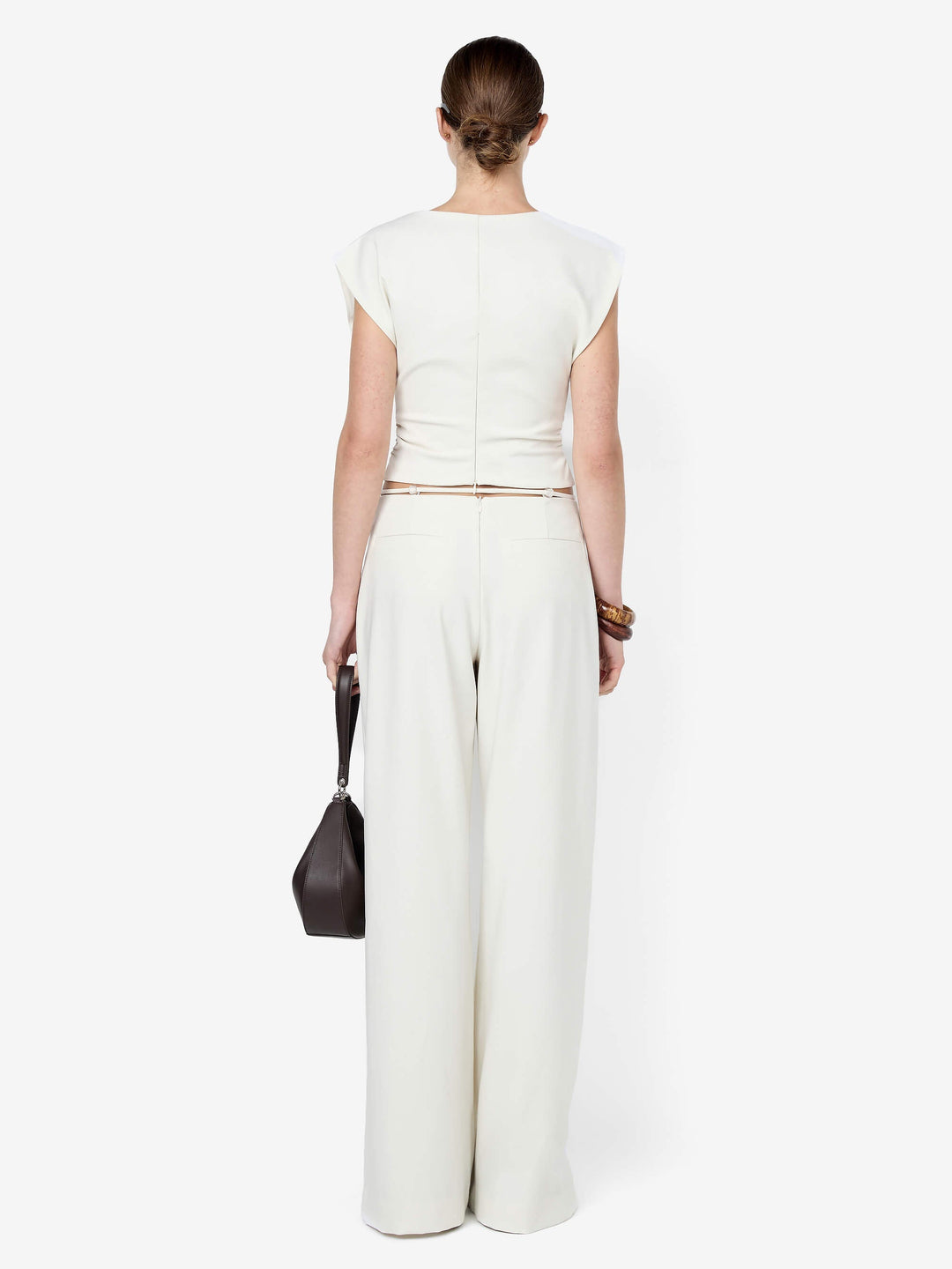 DEVYN BEADED PANT - CREAM