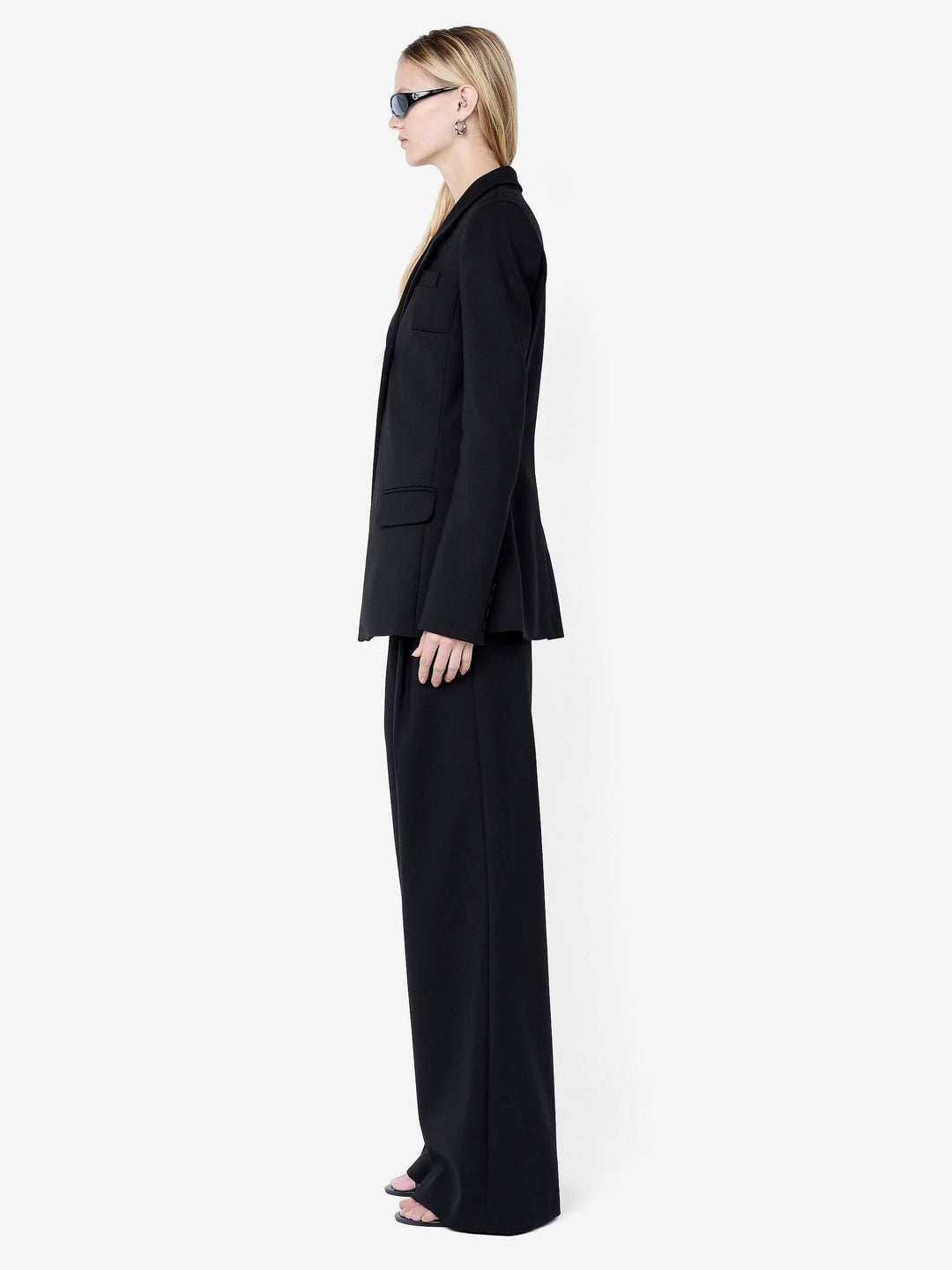 MIRREN LONGLINE BLAZER - BLACK