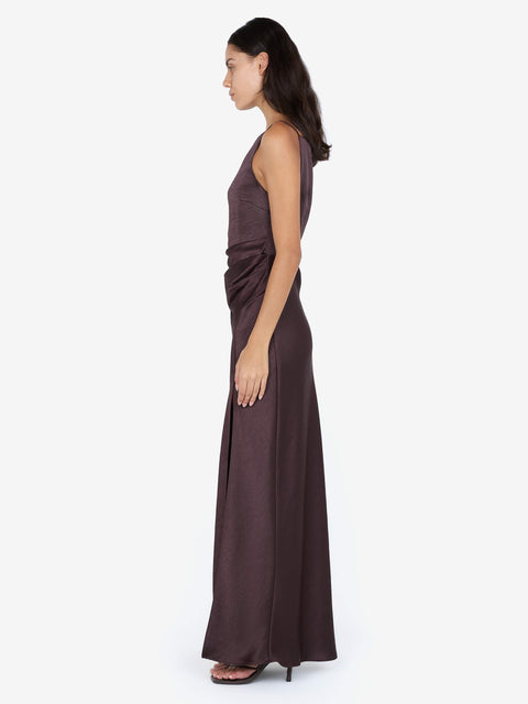 THE DREAMER MAXI DRESS - DARK CHOCOLATE