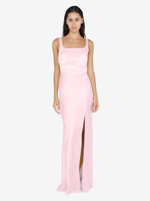 THE DREAMER SQUARE NECK DRESS - POWDER PINK