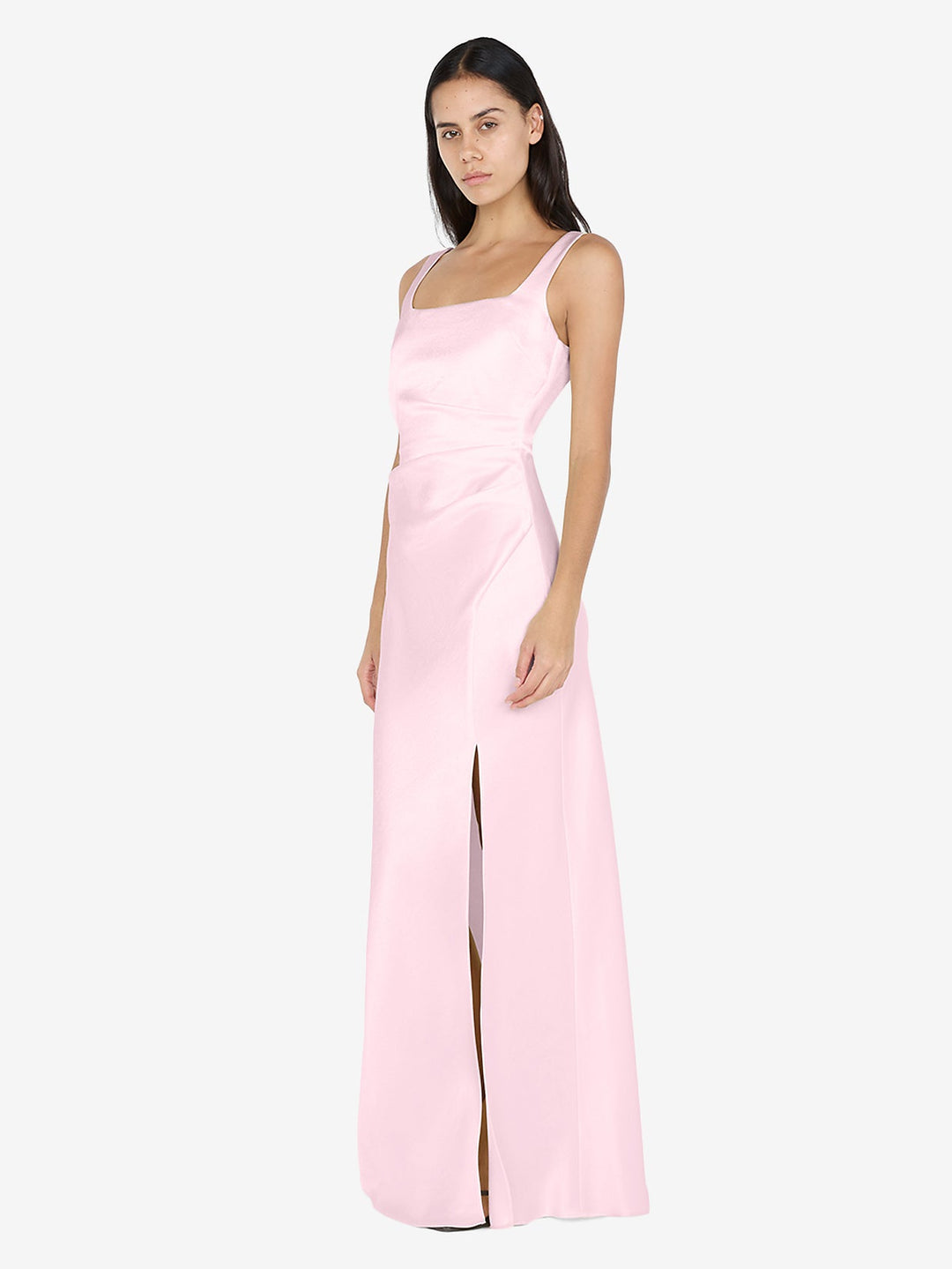 THE DREAMER SQUARE NECK DRESS - POWDER PINK