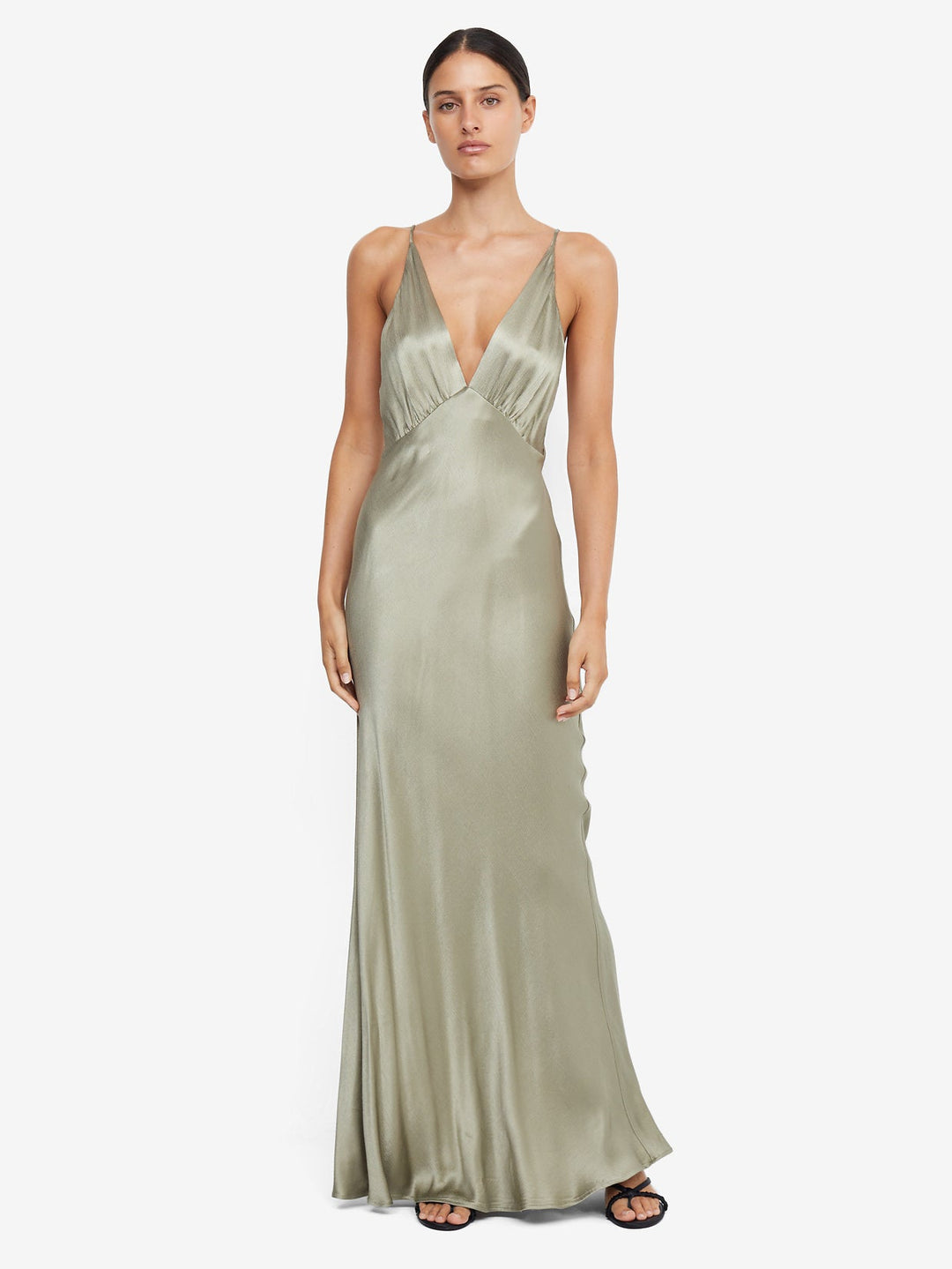MOON DANCE V MAXI DRESS - SAGE