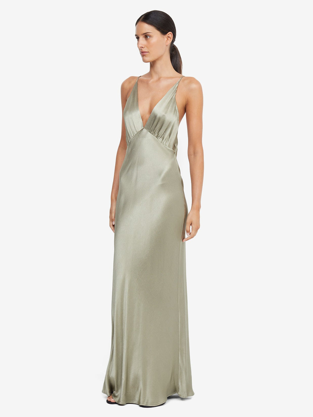 MOON DANCE V MAXI DRESS - SAGE