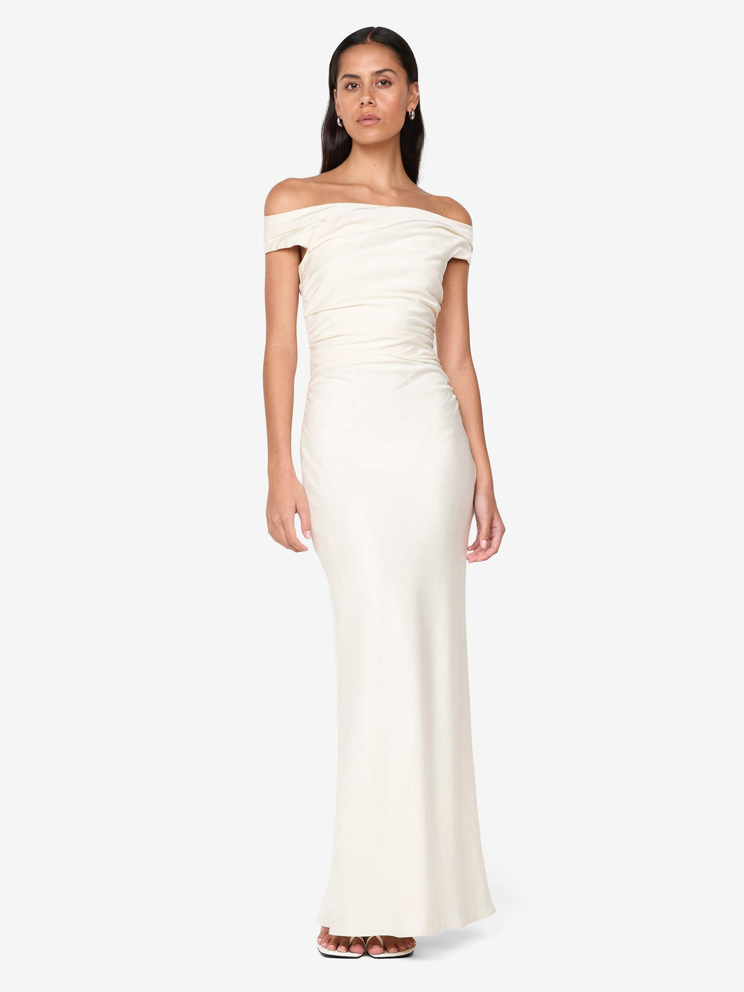 Eternity Off Shoulder Maxi in Cream - BEC + BRIDGE BEC + BRIDGE US Eternity Off Shoulder Maxi in Cream - BEC + BRIDGE BEC + BRIDGE US