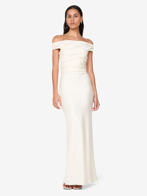 ETERNITY OFF SHOULDER MAXI - CREAM