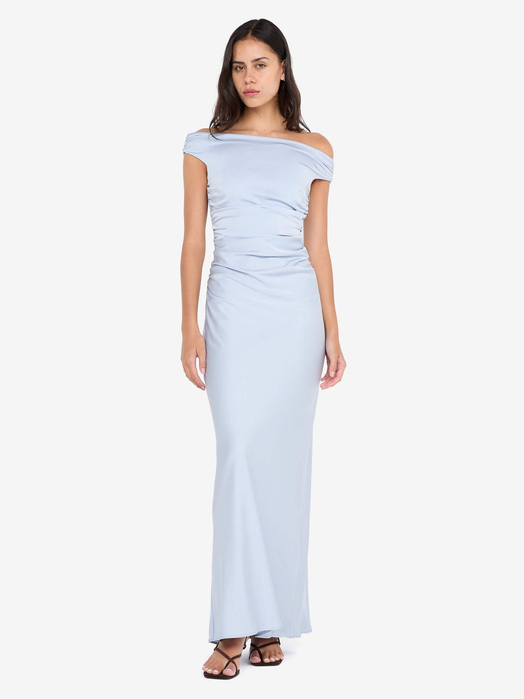 Eternity Off Shoulder Maxi in Dusty Blue - BEC + BRIDGE BEC + BRIDGE US Eternity Off Shoulder Maxi in Dusty Blue - BEC + BRIDGE BEC + BRIDGE US