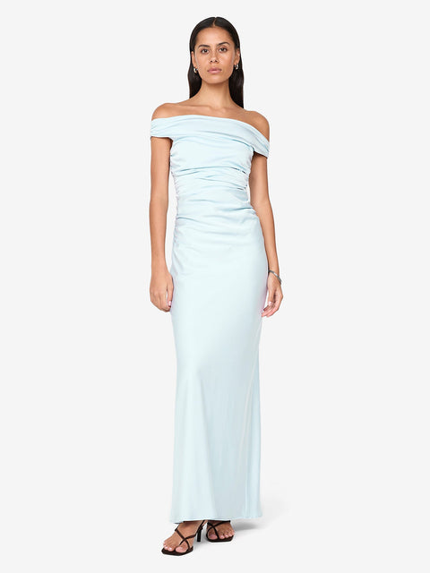 ETERNITY OFF SHOULDER MAXI - ARCTIC BLUE