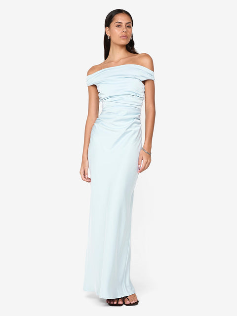 ETERNITY OFF SHOULDER MAXI - ARCTIC BLUE