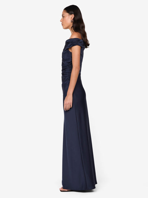 ETERNITY OFF SHOULDER MAXI - INK