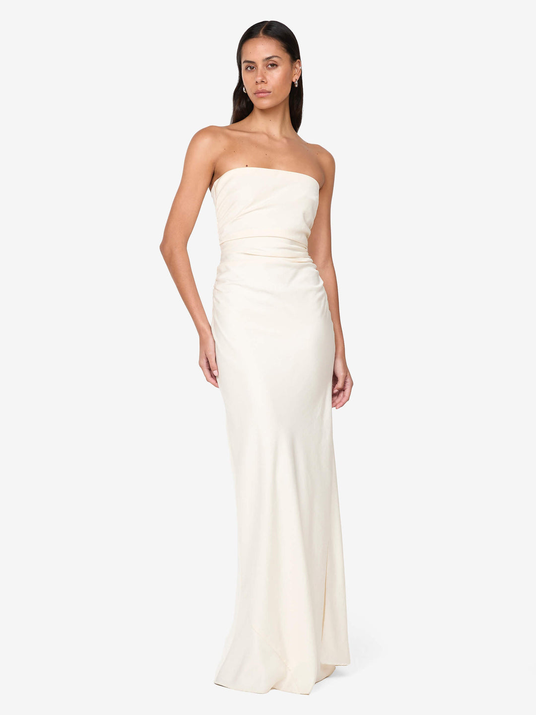 ETERNITY STRAPLESS MAXI DRESS - CREAM