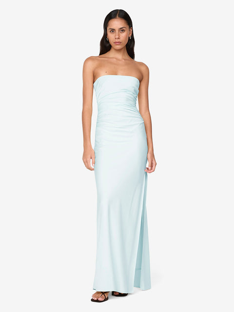 ETERNITY STRAPLESS MAXI DRESS - ARCTIC BLUE