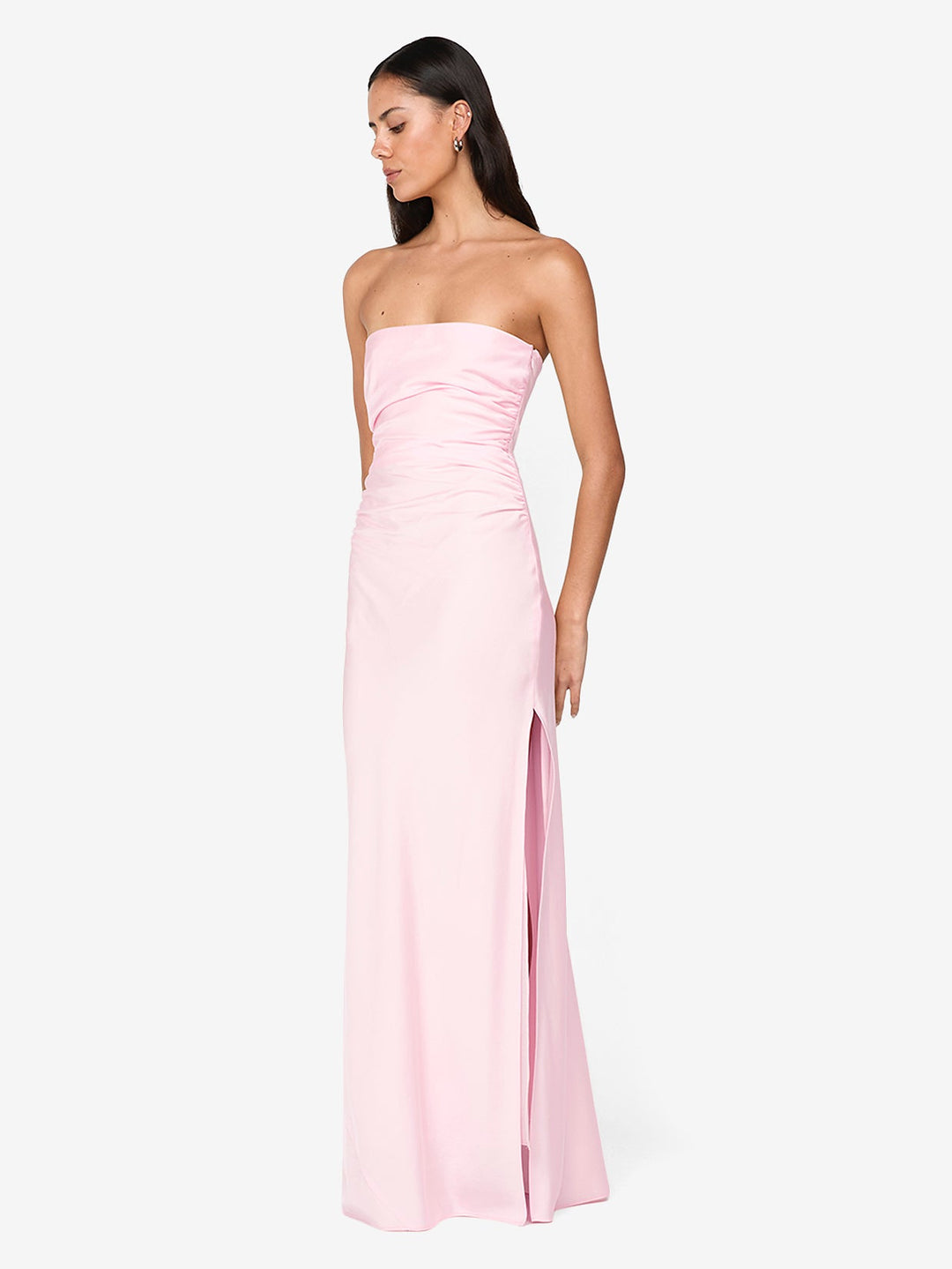 ETERNITY STRAPLESS MAXI DRESS - POWDER PINK