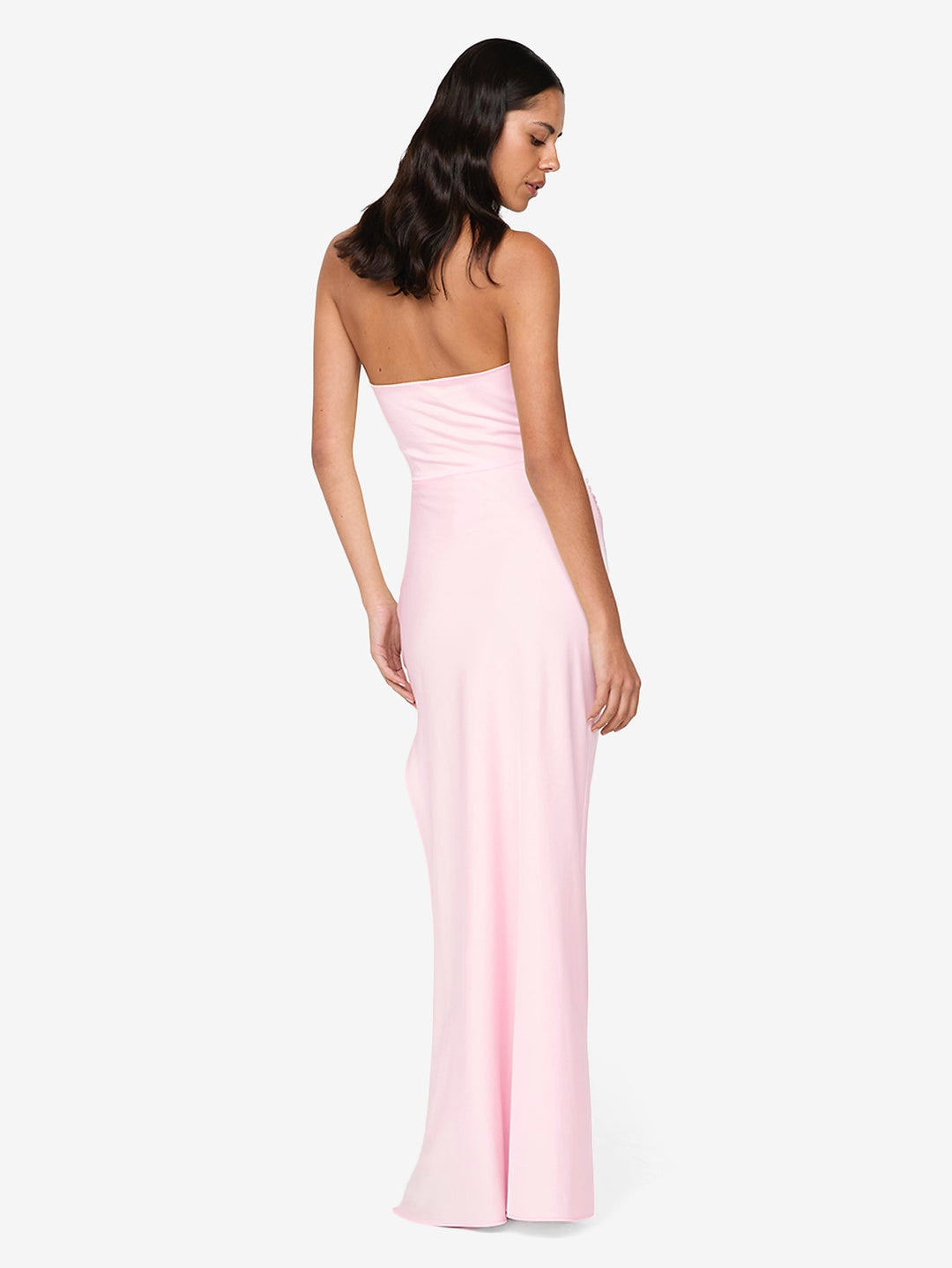 ETERNITY STRAPLESS MAXI DRESS - POWDER PINK