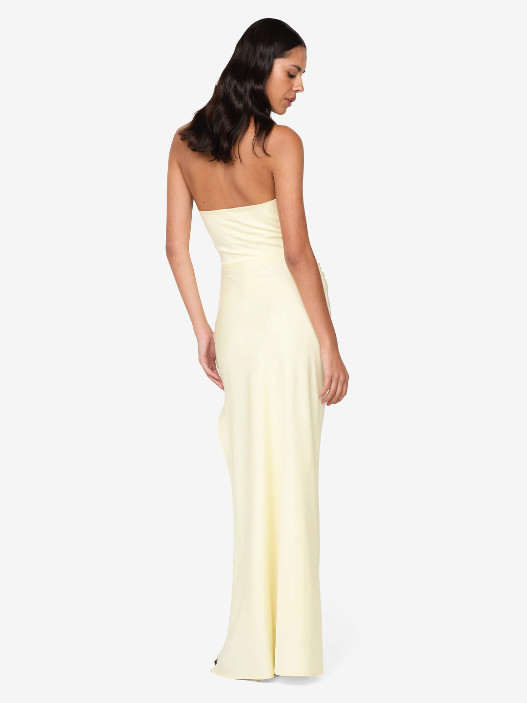 Eternity Strapless Maxi in Ice Yellow Eternity Strapless Maxi in Ice Yellow