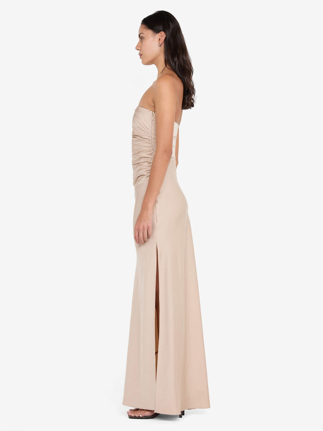 ETERNITY STRAPLESS MAXI DRESS - SAND