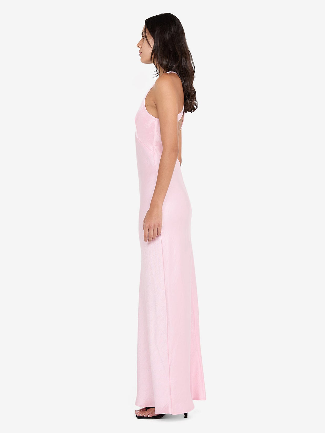 THE DREAMER V NECK DRESS - POWDER PINK BEC + BRIDGE US THE DREAMER V NECK DRESS - POWDER PINK BEC + BRIDGE US