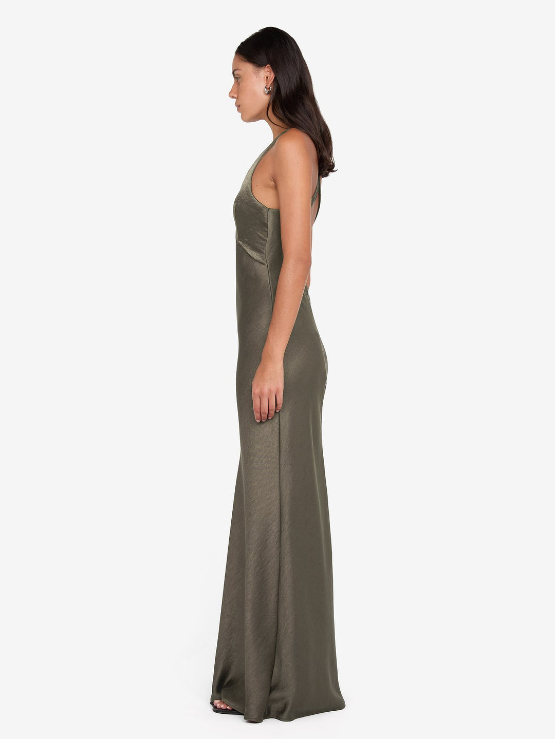 THE DREAMER V NECK DRESS - DK WILLOW