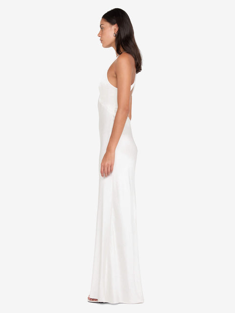 THE DREAMER V NECK DRESS - IVORY