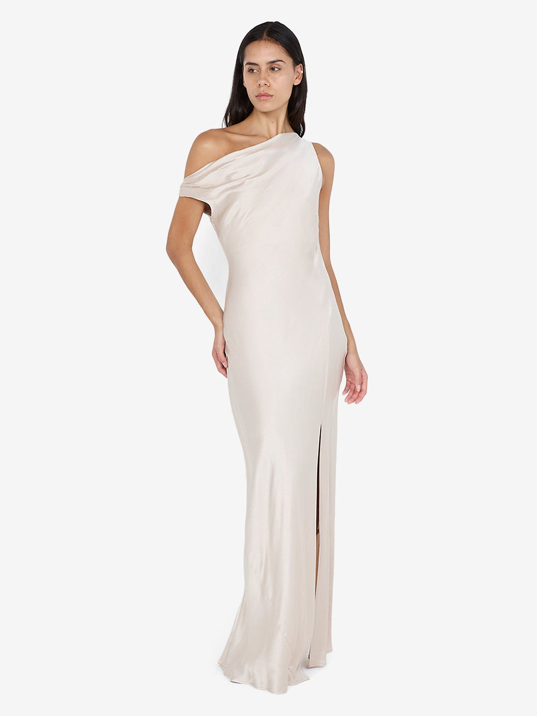 SOL ASYM DRESS - SAND