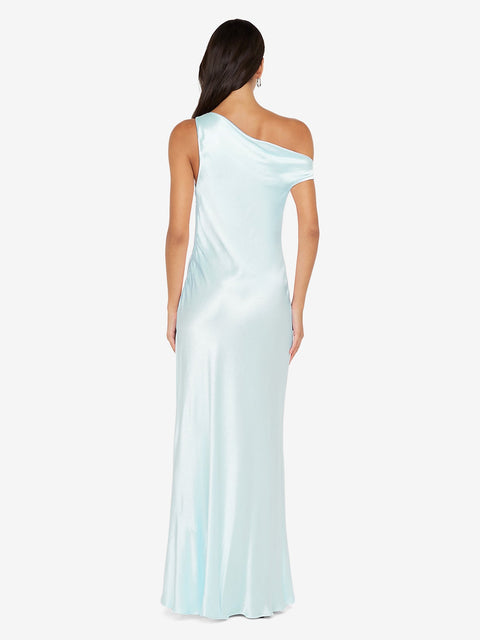 SOL ASYM DRESS - ARCTIC BLUE