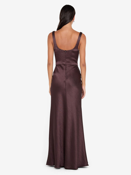 bec and bridge brown satin dress Bec And Bridge Brown Dress
