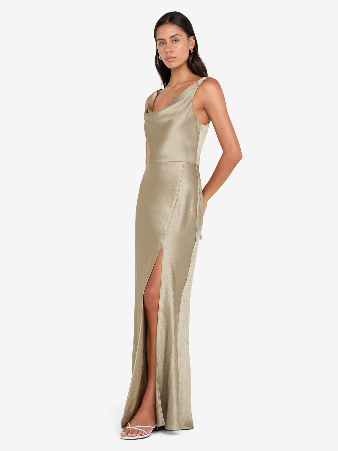 Austen Cowl Neck Maxi Dress in Sage - BEC + BRIDGE 8 Austen Cowl Neck Maxi Dress in Sage - BEC + BRIDGE 8