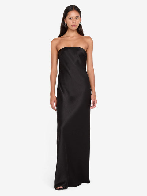 AUSTEN STRAPLESS MAXI DRESS - BLACK