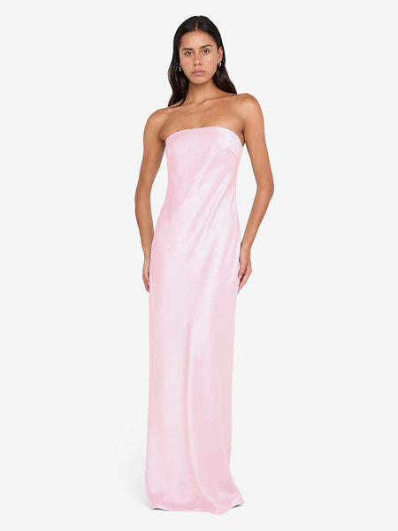 bec and bridge pink mini dress Austen Strapless MAXI - Powder and cocktail events __SizeChart:size-chart-mini Color:LEMON Dress for Success Workshop