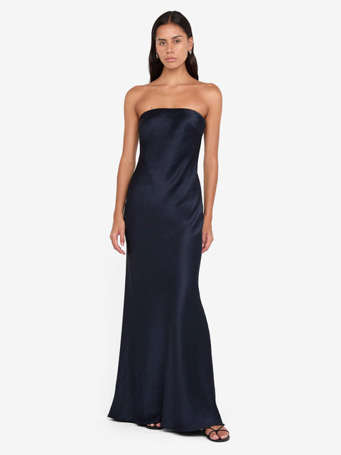 AUSTEN STRAPLESS MAXI DRESS - INK